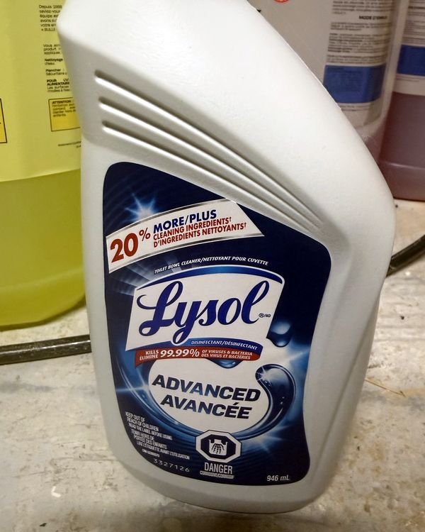 Lysol Advanced Toilet Bowl Cleaner bottle