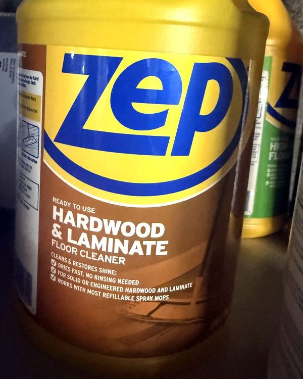 Zep Hardwood & Laminate Floor Cleaner bottle